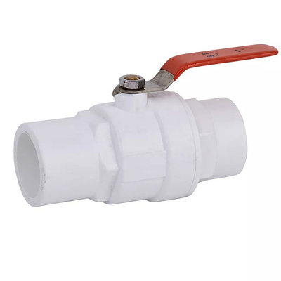 3 &quot;4&quot; PVC قطعتين صمام الكرة UPVC مع مقبض SS ليفر