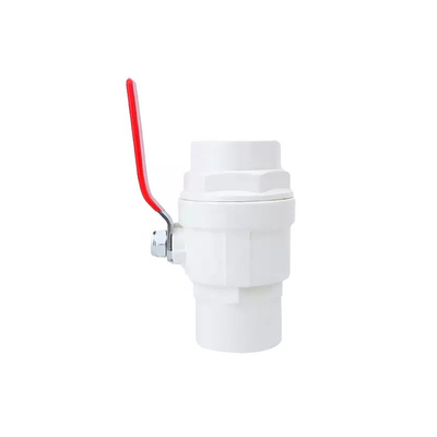 صمامات كروية بلاستيكية للري الزراعي PTFE ختم 4 بوصة PVC صمام