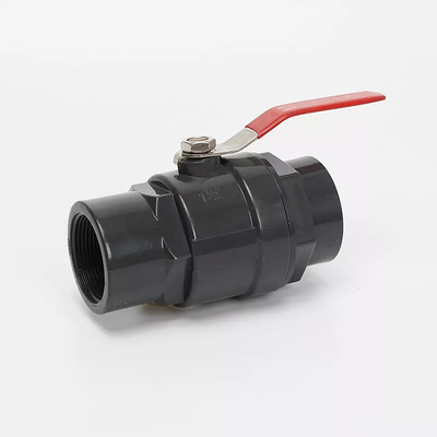 الأحمر SS مقبض PVC الكرة صمام 63mm البلاستيك الكرة صمام 150PSI كامل