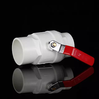 ارتفاع ضغط PVC الصلب مقبض الكرة صمام ضغط البلاستيك 145psi