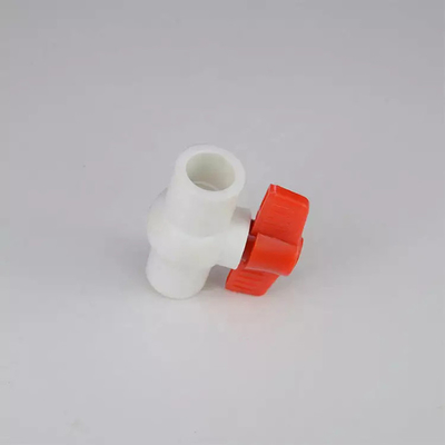 PPR البلاستيك المخروطي صمام 63mm Hdpe الصمامات والتجهيزات مقبض برتقالي