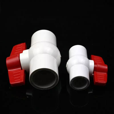 20mm-63mm مواسير صمام PVC الكرة صمامات 2.5MPa ضغط العمل