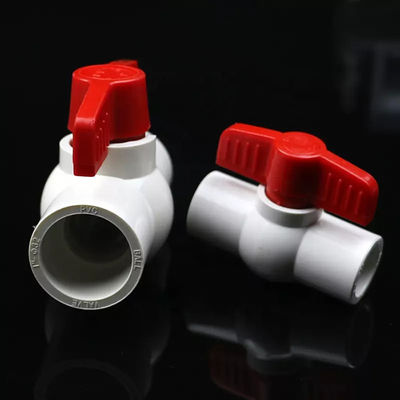 20mm-63mm مواسير صمام PVC الكرة صمامات 2.5MPa ضغط العمل
