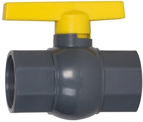 DN15-DN100 1 UPVC Ball Valve PVC Water Pipe Ball Valve المعيار الوطني