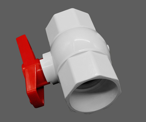 DN15-DN100 1 UPVC Ball Valve PVC Water Pipe Ball Valve المعيار الوطني
