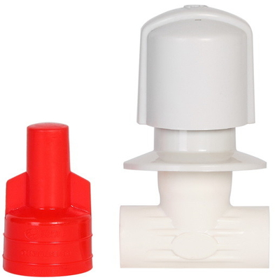 DN15 Globe PVC إغلاق الصمام المضاد للتآكل 2 Pvc صمام الإغلاق