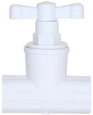 DN15 Globe PVC إغلاق الصمام المضاد للتآكل 2 Pvc صمام الإغلاق