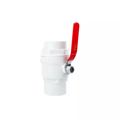 صمامات كروية بلاستيكية للري الزراعي PTFE ختم 4 بوصة PVC صمام