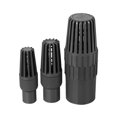 الصين مورد صنع UPVC القدم صمام الكرة البلاستيكية صمام 3/4 "- 4" بوصة لتركيبات الأنابيب
