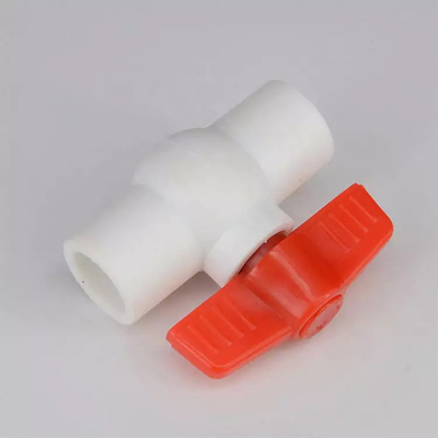 PPR البلاستيك المخروطي صمام 63mm Hdpe الصمامات والتجهيزات مقبض برتقالي